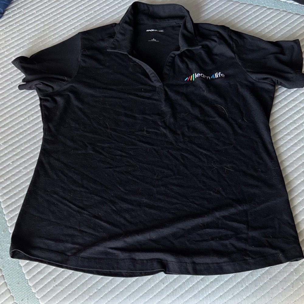Sport-Tek Black Ladies Polo Shirt